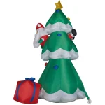 Fraser Hill Farm 20 ft. Christmas Tree Inflatable with Santa and Gifts, Pre-lit Outdoor Holiday Decoration thumbnail 8