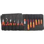 KNIPEX 13-Piece 1000V Insulated Electrician's Tool Set with Tool Roll thumbnail 1