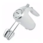 Better Chef 150-Watt 5-Speed Hand Mixer with Stainless Steel Beaters and Dough Hooks, White thumbnail 1