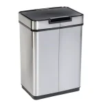 Honey-Can-Do 13 Gal. Stainless Steel Touchless Motion Sensor Trash Can with Digital Timer thumbnail 1