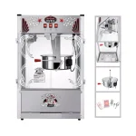 Unbranded Superior Popcorn Company 20 oz. Stainless Steel Tabletop Popcorn Maker Machine - Theater Style Popper Set thumbnail 4