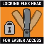 GEARWRENCH 8-Piece X-Large Locking Flex-Head Ratcheting Combination Wrench Set, SAE thumbnail 8