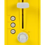 Nostalgia 4-Slice Yellow Wide Slot Grilled Cheese Toaster with Removable Baskets thumbnail 5