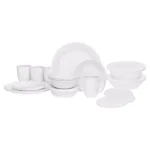 Corelle Livingware 24-Piece White Glass Dinnerware Set, Service for 4 thumbnail 1