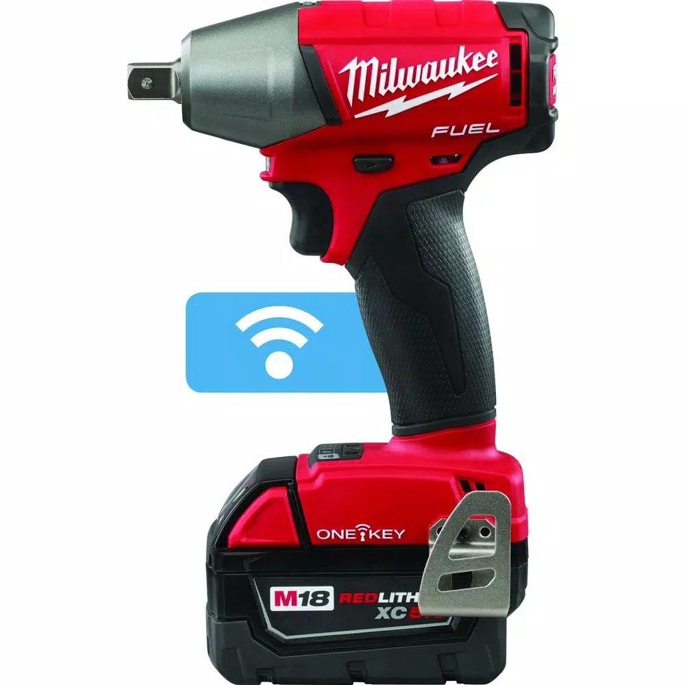 Milwaukee M18 FUEL ONE-KEY 1/2 in. Compact Impact Wrench Kit with 9-Piece Socket Set