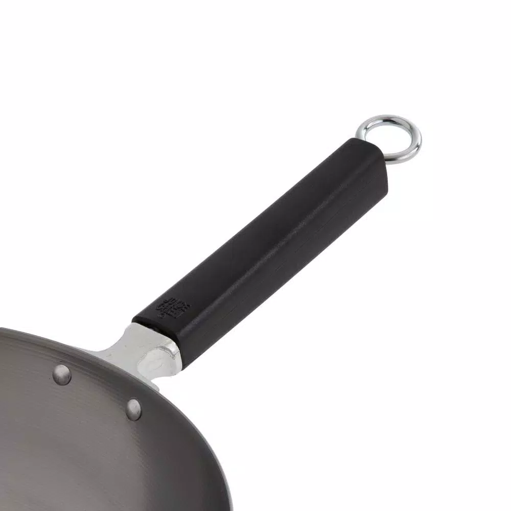 Honey-Can-Do Joyce Chen 12 in. Carbon Steel Stir Fry Pan with Removable Ergonomic Handle