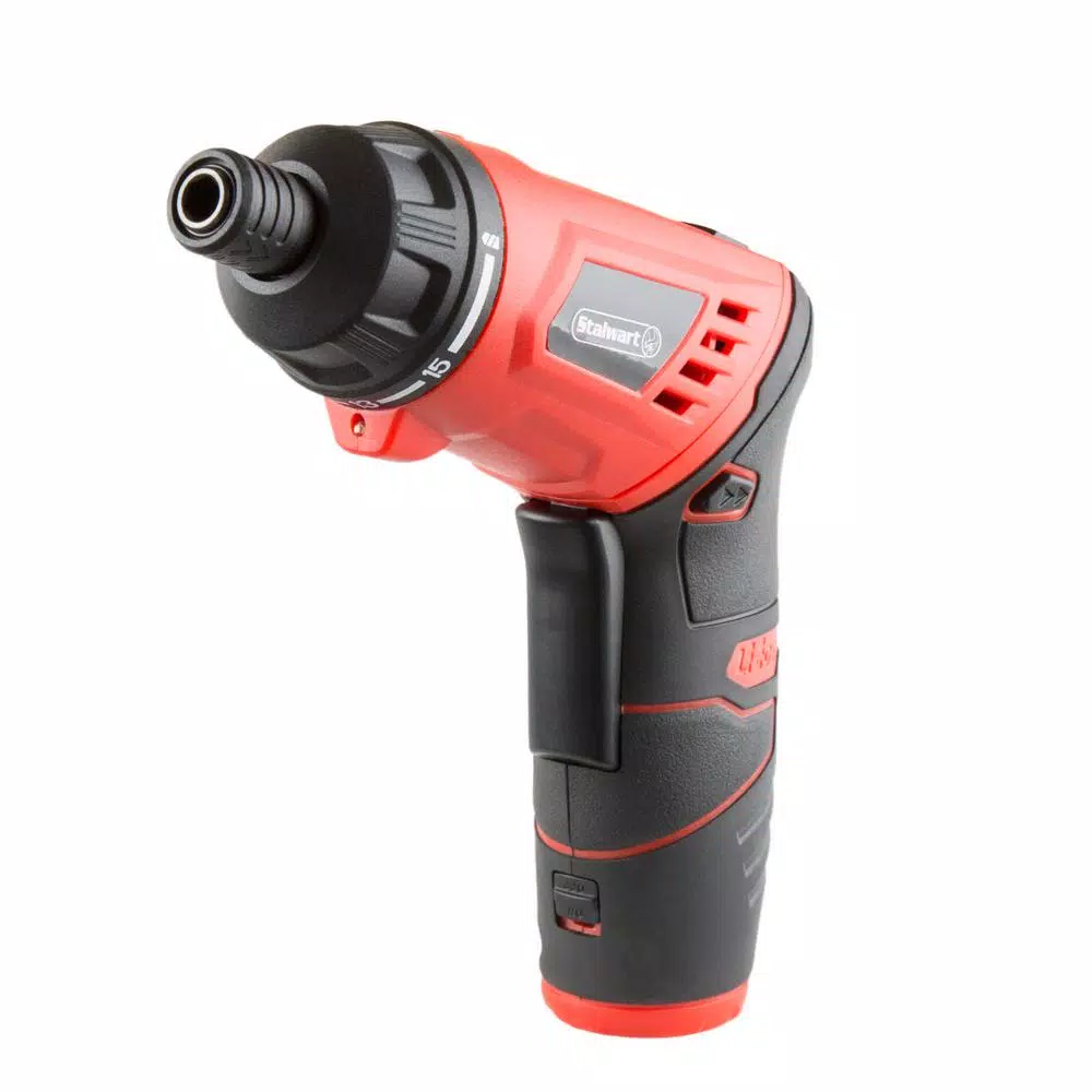Stalwart 3.6V Lithium Ion Cordless Screwdriver Set, 40-Piece Dual Position Kit