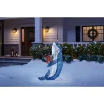 Home Accents Holiday 50-in. LED Narwhal Yard Decoration with 60 Warm White Lights thumbnail 2