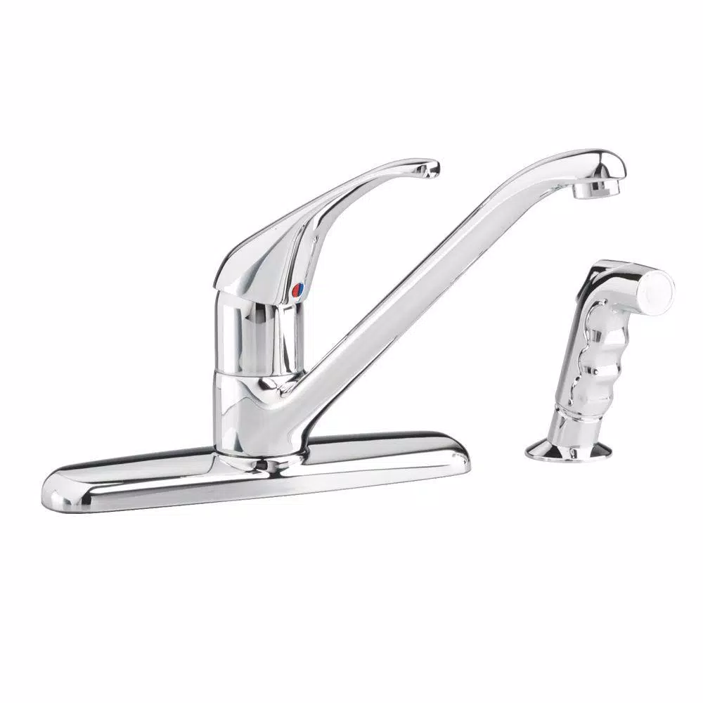American Standard Reliant+ Single-Handle Kitchen Faucet with Side Sprayer, Polished Chrome