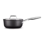 Calphalon Premier 2.5 qt. Hard-Anodized Aluminum Nonstick Sauce Pan with Glass Lid, Black thumbnail 1