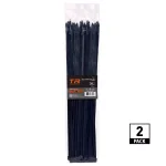 TR Industrial 24 in. UV Resistant Nylon Cable Ties, 180 lb Tensile Strength, Black (100-Pack) thumbnail 1