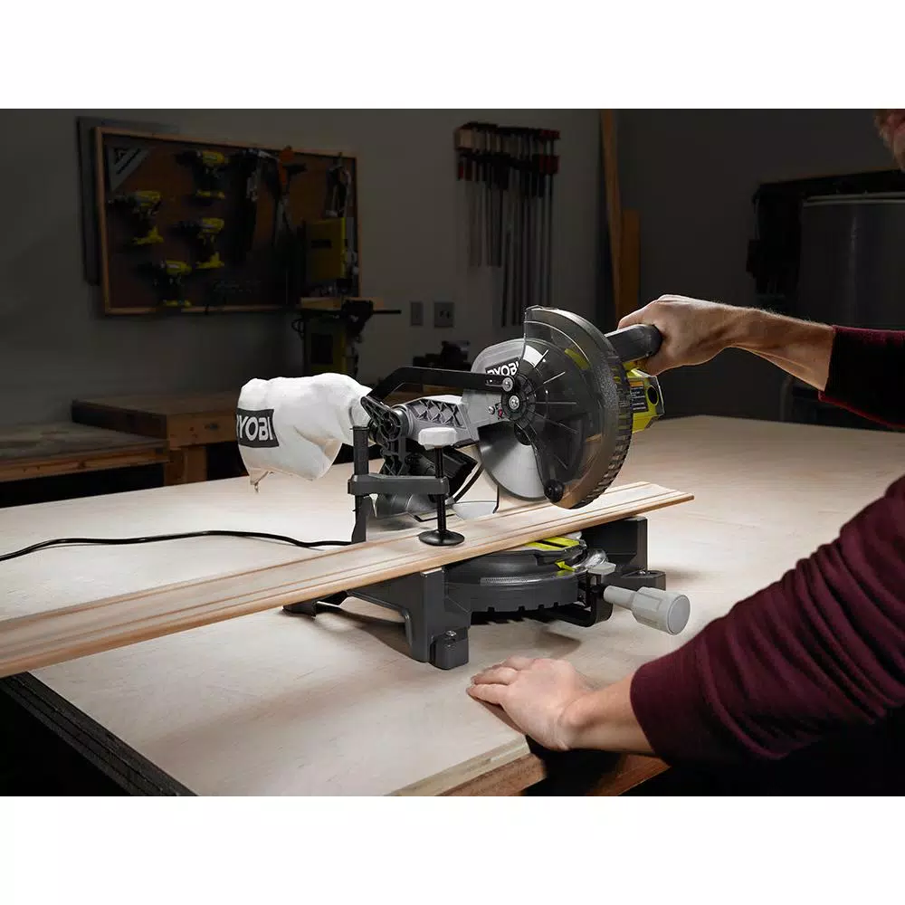 RYOBI 7-1/4 in. Corded Compound Miter Saw, 9 Amp, 5,100 RPM