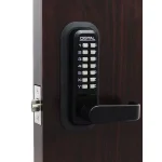 Unbranded LockeyUSA 2835 Mechanical Keyless Combination Lever Door Lock, Jet Black thumbnail 1