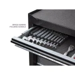 TEKTON 5 in. 9-Tool Store-and-Go Wrench Rack Keeper, Black thumbnail 3