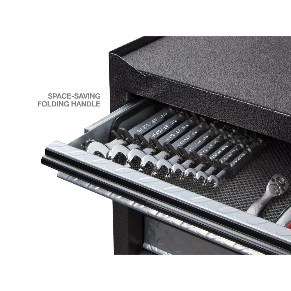 TEKTON 5 in. 9-Tool Store-and-Go Wrench Rack Keeper, Black