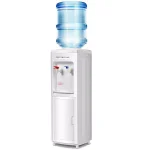 Costway Primo Electric Top-Loading Water Dispenser with Storage Cabinet, White thumbnail 6