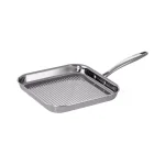 Tramontina Gourmet Tri-Ply Clad 11 in. Stainless Steel Square Grill Pan thumbnail 1