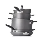 OXO Good Grips 10-Piece Hard-Anodized Aluminum Nonstick Cookware Set, Gray thumbnail 3