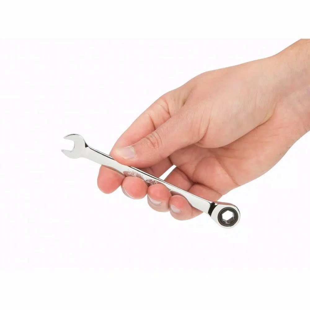 TEKTON 8 mm Ratcheting Combination Wrench, 72-Tooth Gear, 6-Point Box End