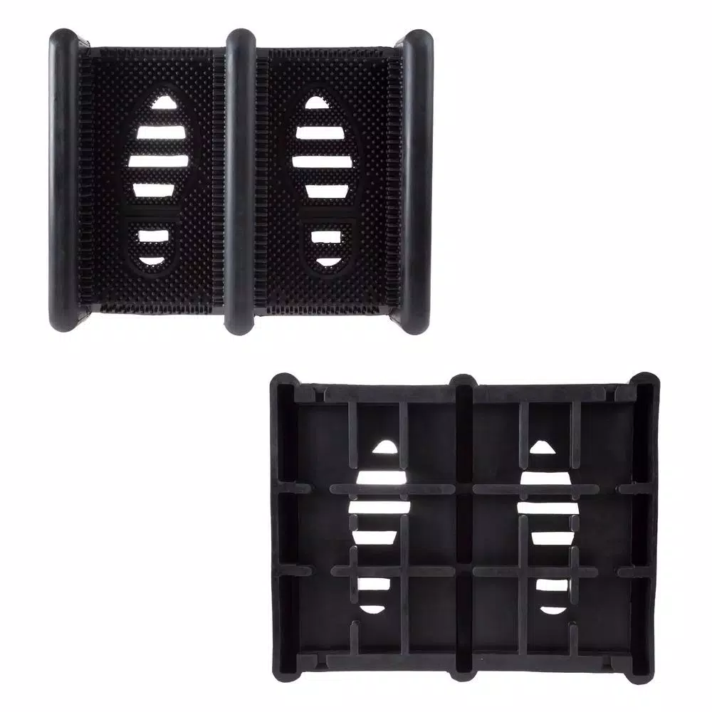 Stalwart Heavy-Duty Boot and Shoe Deck Scrub Brush Mat, 15.125 in.