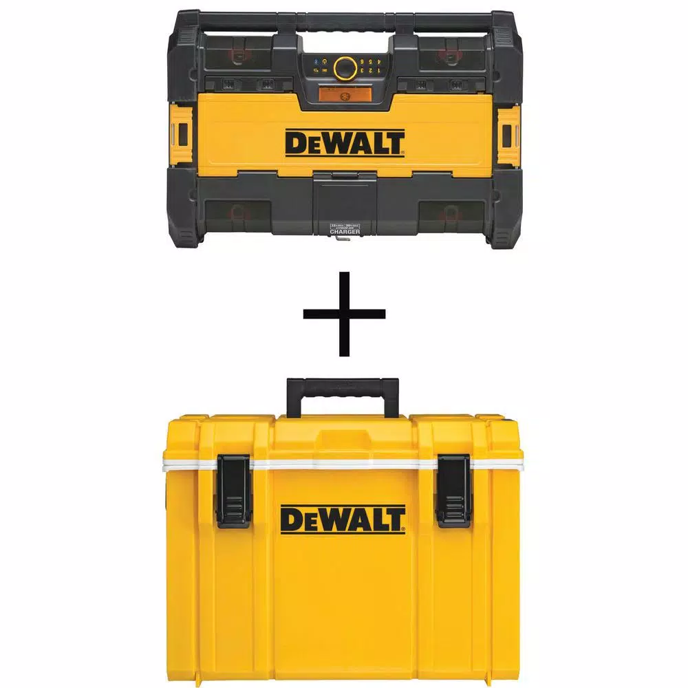 DEWALT TOUGHSYSTEM Radio with Bonus 22 in. Tool Box Cooler