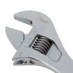 Milwaukee 12 in. Adjustable Wrench, Parallel Jaw, Chrome-Plated Steel thumbnail 4