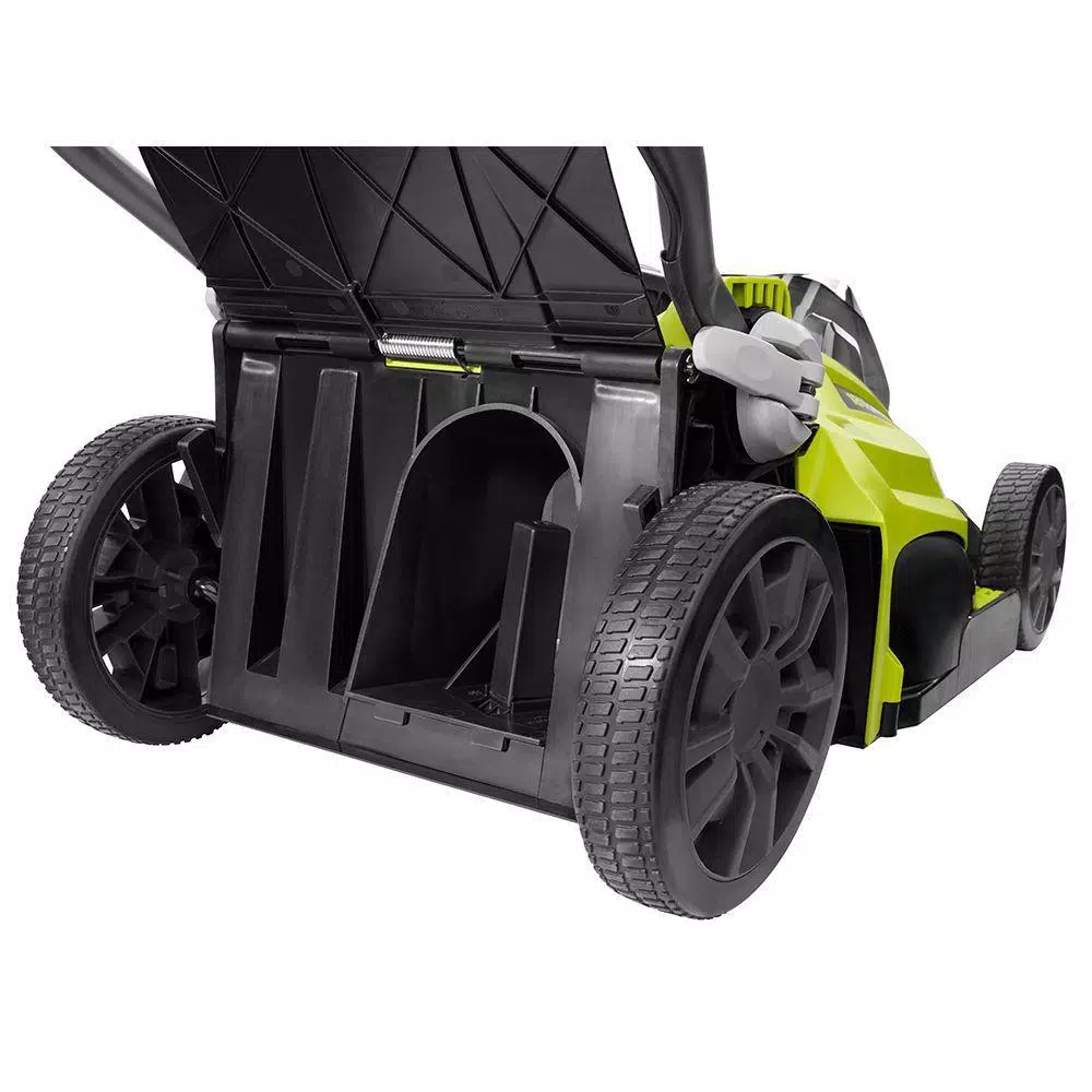 RYOBI ONE+ 18V Cordless 16 in. Walk Behind Push Lawn Mower with (2) 4.0 Ah Batteries and Charger Included