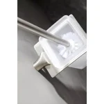 ANZZI Essence Series Stainless Steel Toilet Brush Holder, Brushed Nickel thumbnail 4