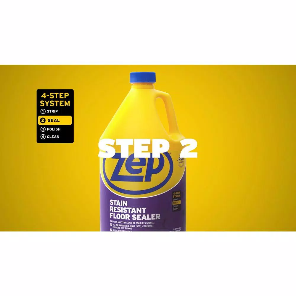 Zep Professional Floor Maintenance Combo: HD Floor Stripper & High-Traffic Floor Polish with Sealer (3-Pack)