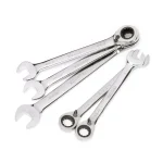 Husky 5-Piece Metric Reversible Ratcheting Wrench Set, Large Sizes thumbnail 4