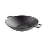 Classic Cuisine 14 in. Pre-Seasoned Cast Iron Wok with Handles thumbnail 1