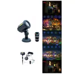 LEDMALL 3-in-1 RGB Outdoor Laser Projector, 18 Moving Patterns for Christmas, Halloween & Garden Decor thumbnail 1