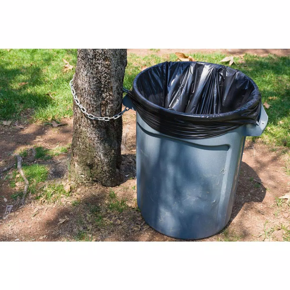 HDX 50 Gallon Extra Large Black Trash Bags, 1.1 Mil Thick, 100 Count