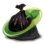 Mint-X 60 Gal. Black Rodent Repellent Trash Bags, 1.7 Mil, 100-Count thumbnail 1