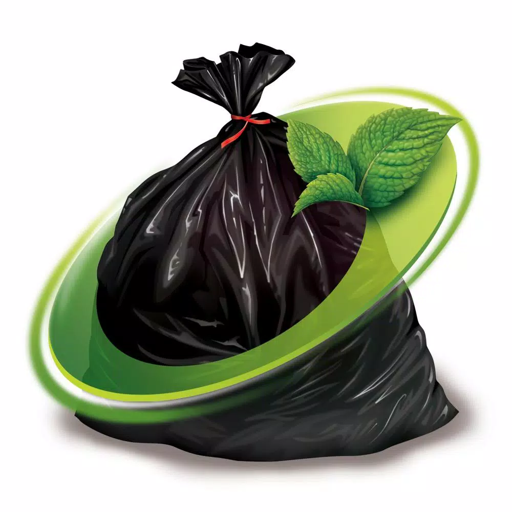 Mint-X Rodent Repellent Compactor Tubing Trash Bags, 36 in. #4, Black, 213 ft.