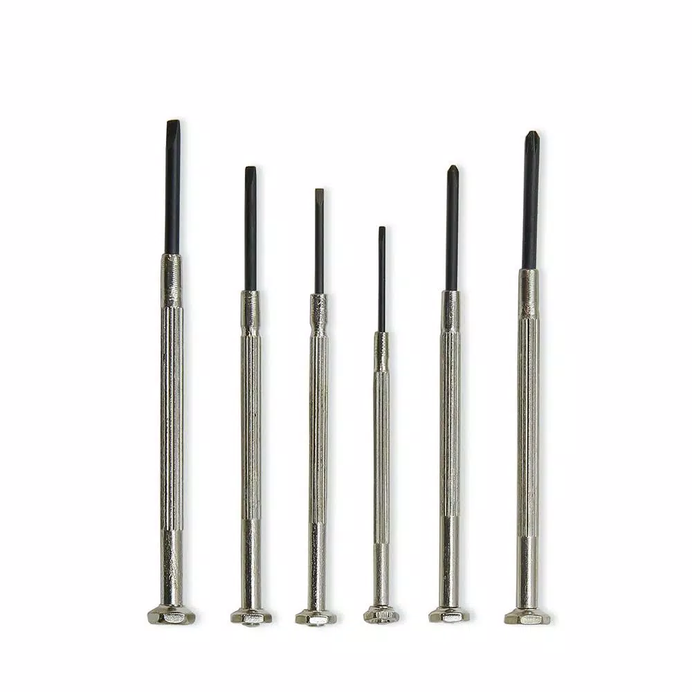 Stark 6-Piece Precision Small Parts Screwdriver Set for Watch, Jewelry, Eyeglasses, and Electronics Repair