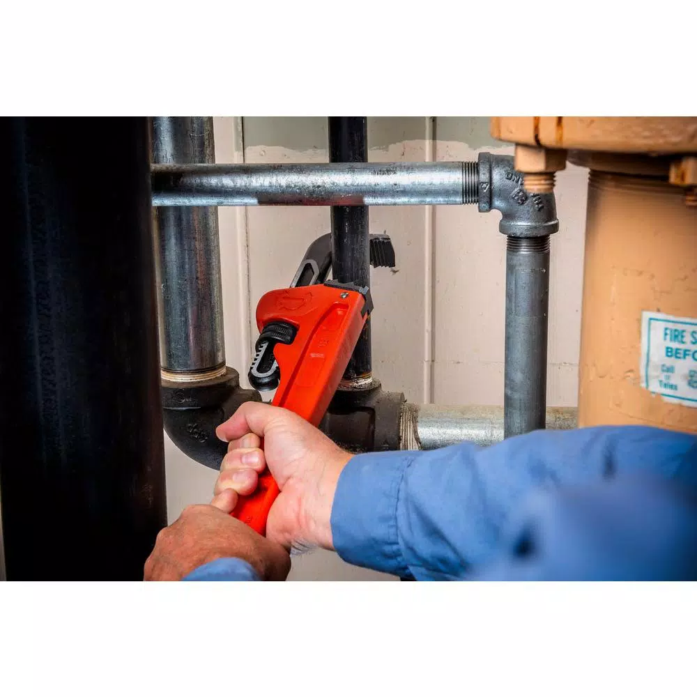 Crescent 18 in. Cast Iron Pipe Wrench with K-9 Angle-Access Jaws