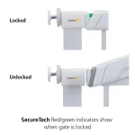 Safety 1st Flat Step 30 in. Pressure-Mounted Child Safety Gate, White thumbnail 4