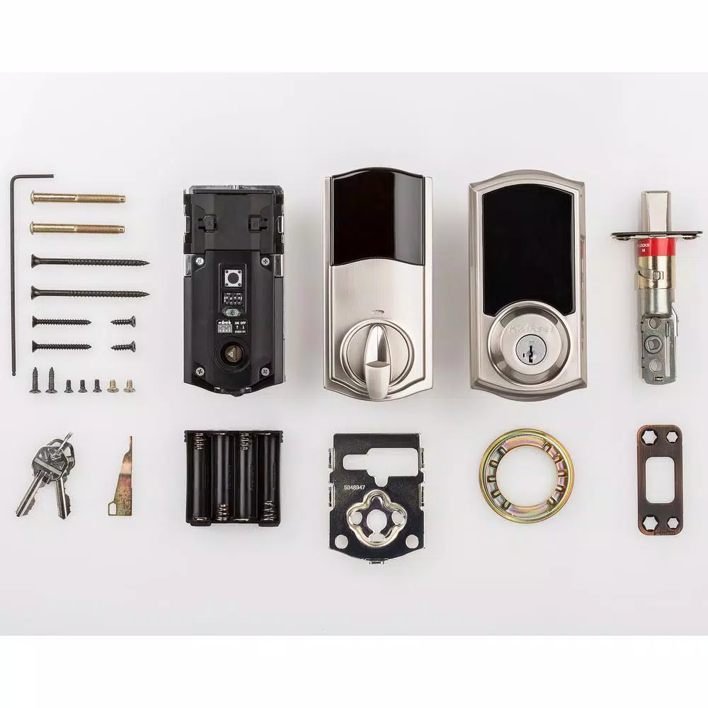 Kwikset SmartCode 916 Z-Wave Smart Deadbolt with SmartKey Security, Satin Nickel
