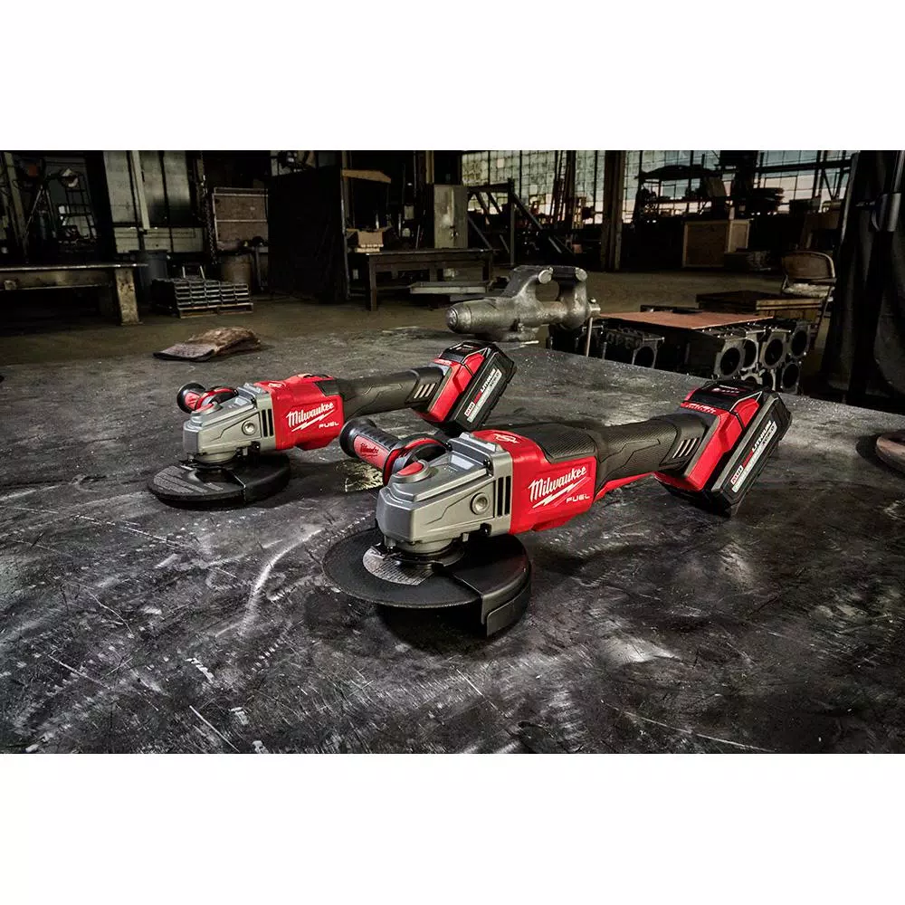 Milwaukee M18 FUEL 18V Brushless 4-1/2" to 6" Braking Angle Grinder with Paddle Switch (Tool-Only)