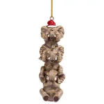 Design Toscano 5 in. See, Speak, Hear No Evil Elephant Holiday Ornament thumbnail 3
