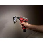 Milwaukee M12 12V Lithium-Ion Cordless 1/4 in. Hex Screwdriver Kit with 45-Piece SHOCKWAVE Bit Set thumbnail 7