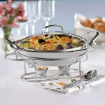 Cuisinart 11 in. Stainless Steel Round Buffet Server, 2.5 Qt Chafing Dish thumbnail 3