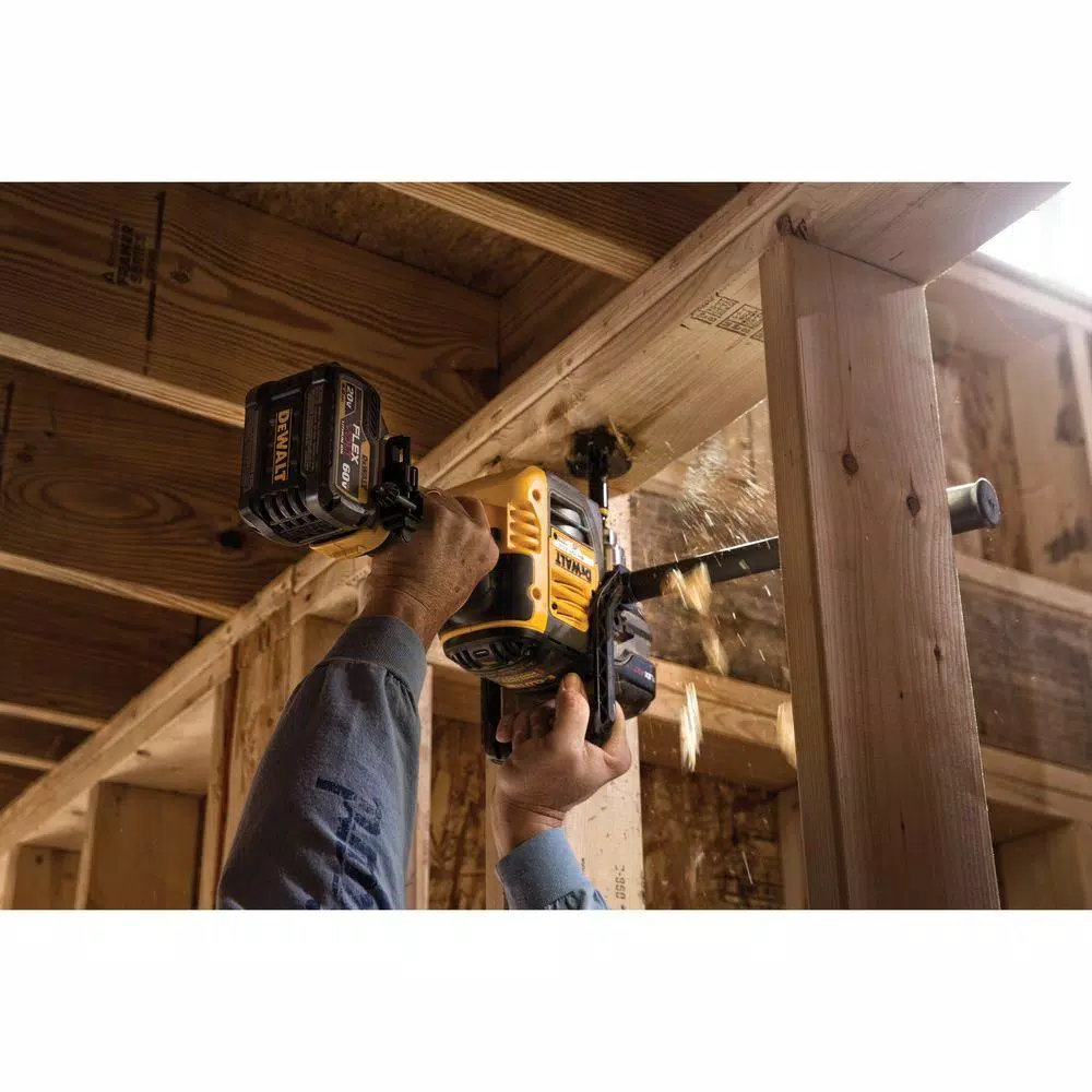 DEWALT 60V MAX FLEXVOLT Brushless 1/2 in. Stud & Joist Drill with E-Clutch & (2) 6.0Ah Batteries