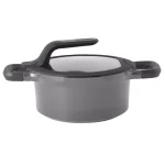 BergHOFF GEM Stay Cool 3 qt. Cast Aluminum Nonstick Casserole Dish with Glass Lid, Gray thumbnail 1