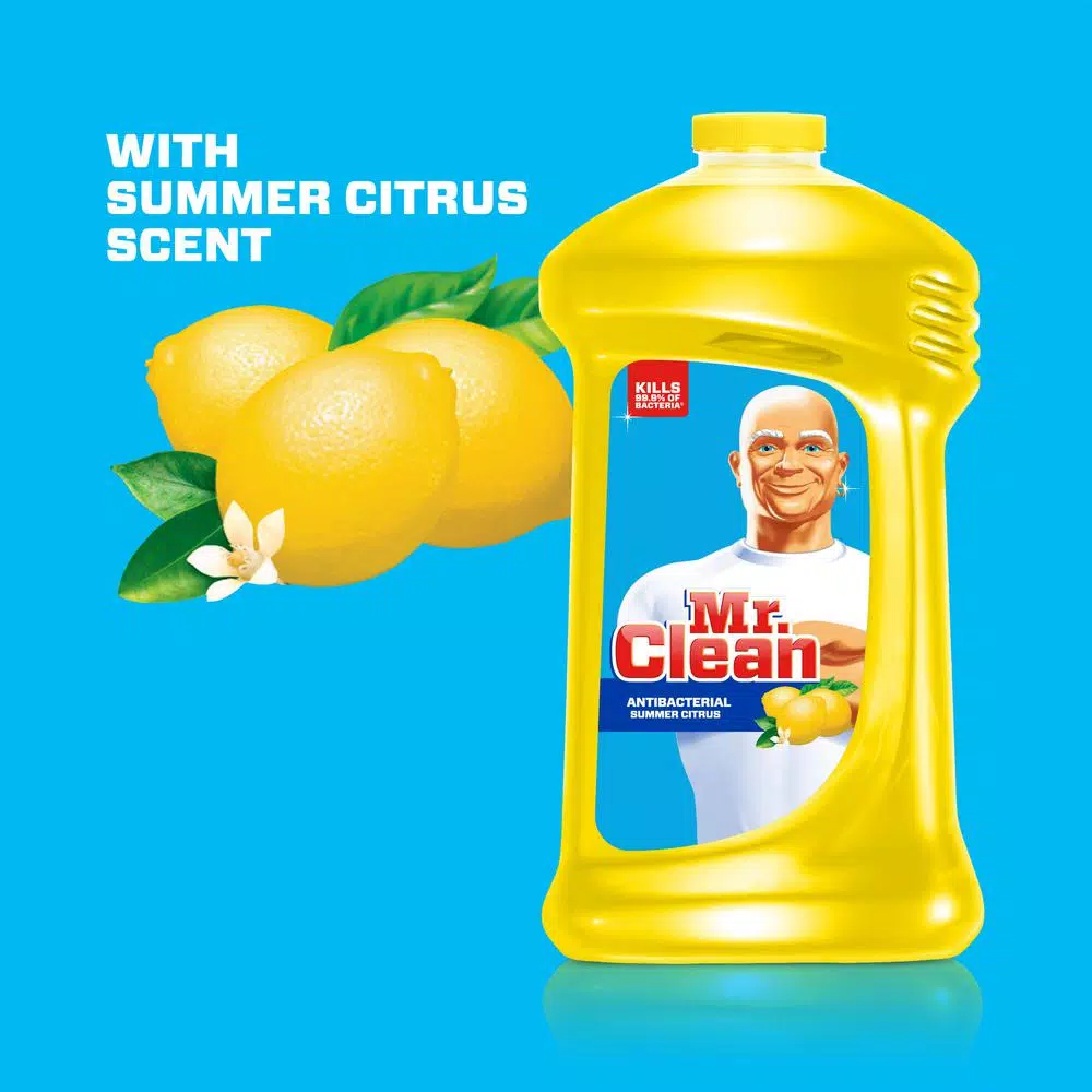 Mr. Clean Antibacterial Multi-Surface Cleaner, Summer Citrus Scent, 45 oz.