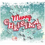 My Door Decor Merry Christmas Cut Paper Garage Door Mural, 7 ft. x 8 ft. thumbnail 1
