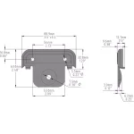 Everbilt 3-1/2 in. x 5/8 in. Radius Black Steel Butt Marker for Door Installation thumbnail 9