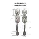 Constructor Cerberus Entry Door Handleset with Single Cylinder Deadbolt - Antique Bronze thumbnail 2