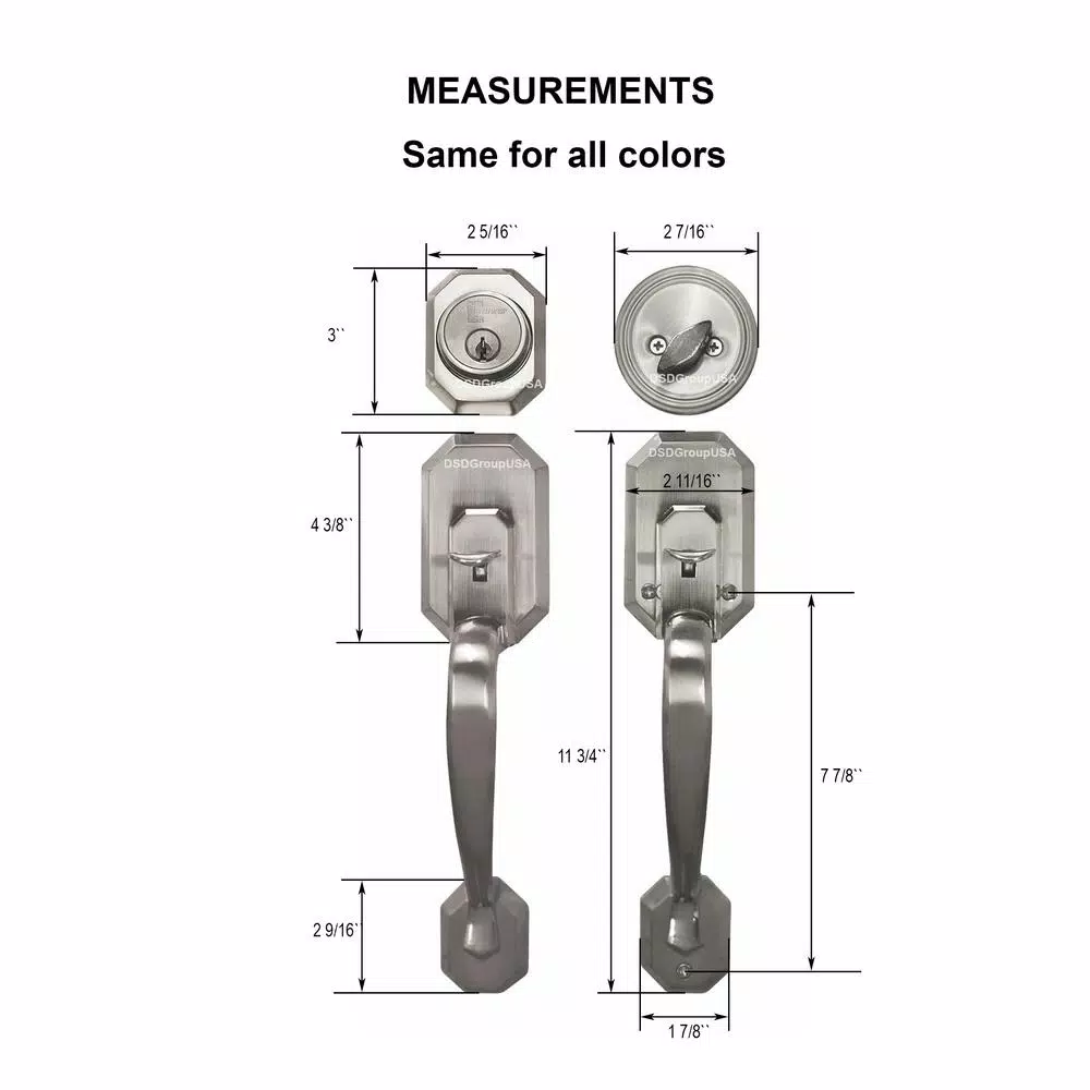 Constructor Cerberus Entry Door Handleset with Single Cylinder Deadbolt - Antique Bronze
